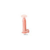 Vibromasseur gode réaliste ventouse et testicules 21 cm va-et-vient avec télécommande 